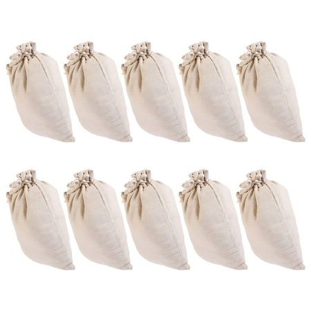 

Kitchen Storage Organizer Spice Bag 10 Pcs Bags Bone Broth Brew Cloth with Drawstring Cooking Gift Cotton Linen