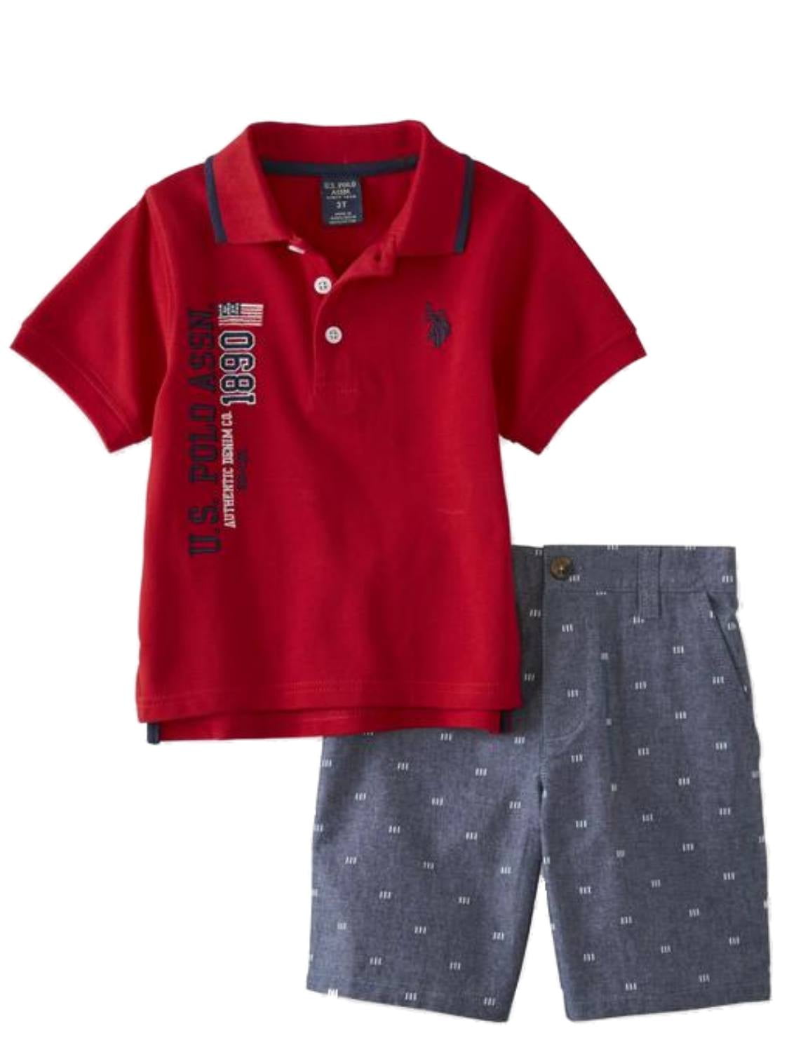 US Polo Assn Infant Boys Hoodie 2pc Sweat Pant Set Size 12M 18M 24M $40 