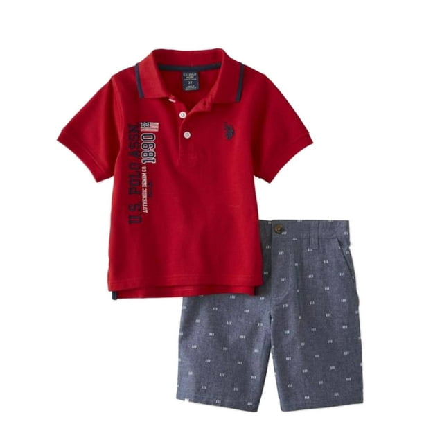 U.S. Polo Assn. US Polo Assn Infant & Toddler Boys Red Polo Baby