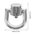 thumbnail image 2 of WHAMVOX 16pcs Rotatable D- Rivets Multi-Functional Rotating Backpack Purse Hardware Accessories, 2 of 8