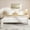 white- F, variant on Gaderth Boucle Bed Frame, Upholstered Platform Cloud Bed with Soft Round Headboard & Cylindrical Legs, Upholstered Platform Bed with Wood Slats,  Noise-free