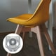 thumbnail image 5 of Juego de 4 placas de fijación para patas angulares de muebles, tornillos para conexión de patas de madera maciza (plateado), 5 of 8