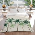 thumbnail image 3 of Flannel Throw Blanket for Couch Sofa Bed, Green Coastal Palms Soft Cozy Warm Fuzzy Blanket 40x50in, 3 of 9
