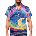 thumbnail image 3 of Beach Shirt Men'S Short-Sleeved Button-Down Shirt Printed Men'S Hawaiian Shirt,Multicolor,XXXL, 3 of 5