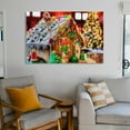 thumbnail image 6 of Colorful Gingerbread House Wallpaper Poster Decorative Painting Canvas Wall Art Living Room Posters Bedroom Painting,Unframe-style,08x12inch(20x30cm), 6 of 8