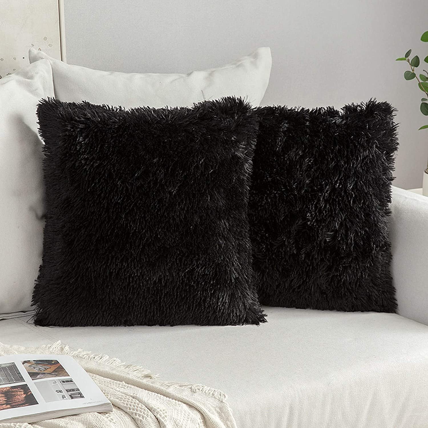 Small black decorative pillows hotsell