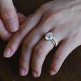 thumbnail image 2 of vylahjewellery Oval Cut Moissanite Engagement Ring Luxury Anniversary Ring Set Vermeil Yellow Gold Full Eternity Wedding Band Birthday Gifts for Her, 2 of 9