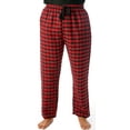 thumbnail image 1 of #followme Mens Flannel Pajama Pants Mens Pajamas (Red Black - Plaid, Small), 1 of 3