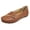 Coffee, variant on Penny Loafers for Women Hollow out Slip on Flat Shoes Fashion V Cut Round Toe Casual Moccasins Outdoor Travel Walking Driving Shoes Beige Size 8