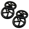 thumbnail image 1 of 4 Pcs Roue de Trottinette 200 mm Matériau PU Épaisseur de Roue 30 mm Roulement ABEC-7 Accessoires de Trottinette, Noir Transparent, 1 of 7