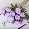 thumbnail image 4 of Artificial Flower Rose Single Silk Fake Flower Artificial Flower Wedding Home Auditorium Decorative Bouquet Little Paris for Home Office Decorations, 4 of 5