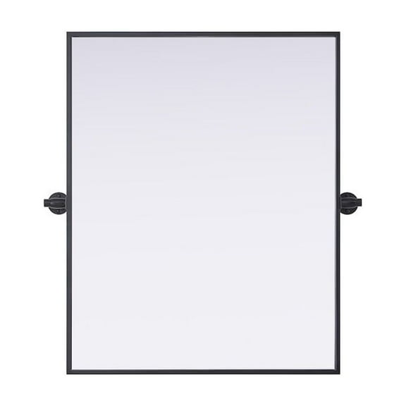Elegant Kitchen and Bath Amoura 24X30 Pivot Mirror In Black