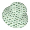 thumbnail image 3 of Disketp Cute Crocodile Print Reflective Bucket Hat Beach Hat Summer Travel Sun Hats Fisherman Cap, 3 of 8