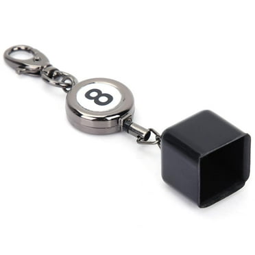 Greensen Retractable Billiards Pool Cue Chalk Holder,Portable Black Retractable Billiards Snooker Pool Cue Chalk Holder Drawing Key Ring, Snooker Pool Cue Chalk Holder