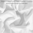 thumbnail image 7 of Velvet Duvet Cover Queen Set, 3 Pieces Soft Flannel Comforter Cover with Zipper Closure & Corner Ties, Ultra Soft Cozy Bedding Set, Breathable Plush Velour Duvet Cover, 7 of 7