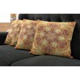 thumbnail image 5 of Ambesonne Ethnic Throw Pillow Cover 4 Pack, Oriental Vintage Ornaments, 18", Dark Orange Apricot, 5 of 5
