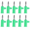 thumbnail image 2 of Stackable 10pcs Stackable Banana Plug 4mm/0.2in Solderless Brass Standard Size Stackable Banana Connector for Security Accessories, 2 of 7