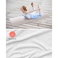 thumbnail image 4 of Beige Ombre Yoga Towel for Hot Yoga Non Slip, White Gradient Modern Abstract Art Yoga Mat Towel Absorbent Yoga Sweat Towels Microfiber Hot Yoga Blanket for Bikram Pilates 26"x70", 4 of 7