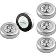 thumbnail image 1 of Plug And Play Puck Lights, Ultra-thin And Compact Design For Closet And Garage, Simple To Install Wireless LED Light, 5 Pack, Cold Light, 1 of 5