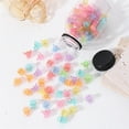 thumbnail image 4 of Cute Tiny Hair Clips,Colorful Hair Clips,Mini Glitter Hair Clips,Plastic Claw Clip,Crystal Hair Accessory,Sparkle Clamp for Baby Kids Girls Toddler Women Thin Fine Hair (100PCS), 4 of 7