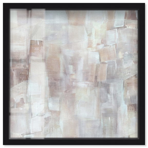 Forever Bliss Shadowbox Print Neutral Wall Decor by Art Remedy, Black Frame, 12 x 12