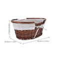thumbnail image 2 of Masteelf Multi-function Woven Basket Lightweight Woven Basket Fruit Storage Basket Picnic Handheld Basket, 2 of 8