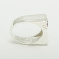 thumbnail image 5 of LBG British Made 10k White Gold Natural Ruby Mens Band Ring - 25 size options - Size 9.5, 5 of 6