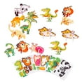 thumbnail image 2 of Rompecabezas de dibujos animados en 3D, juguete para niños, regalos únicos, aprendizaje preescolar, habilidades motoras finas hechas a mano, edades de animal, 2 of 8