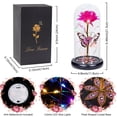 thumbnail image 3 of Regalos para el día de San Valentín Forever, rosa de cristal con mariposa, 3 of 9