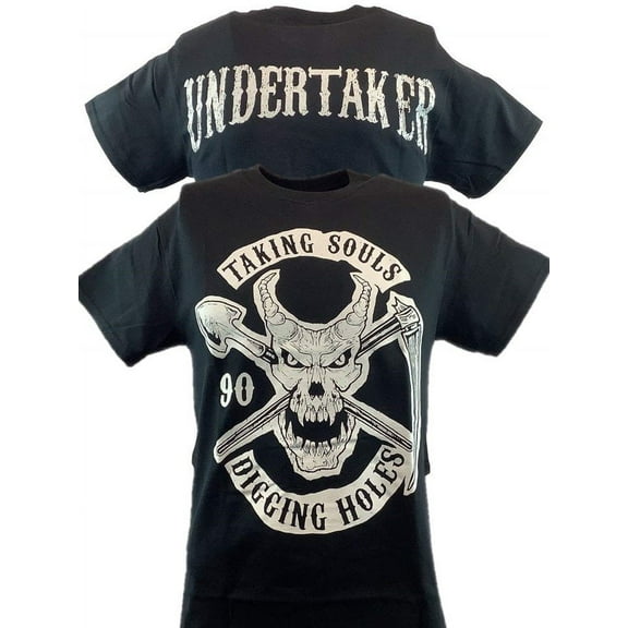 Undertaker Taking Souls and Digging Holes Mens Black T-shirt S
