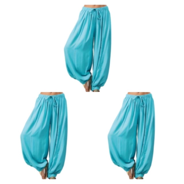 Sonducket Pantalones de pierna ancha para mujer, pantalones deportivos informales, ropa de playa para niñas, Yoga, entrenamiento con farol, Type1 NO1