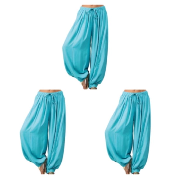 Sonducket Pantalones de pierna ancha para mujer, pantalones deportivos informales, ropa de playa para niñas, Yoga, entrenamiento con farol, Type1 NO1