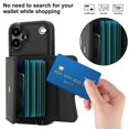 thumbnail image 2 of For Iphone 16 Rfid Card Slot Phone Case With Long Lanyard(Black), iPhone 14, 2 of 8