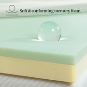 Zinus Spa Sensations Dual-Layer 4 Memory Foam Mattress Topper, King