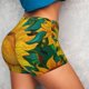 thumbnail image 4 of Balery Vibrant Sunflower Painting Pantalones cortos de entrenamiento estampados para mujer, sin costuras, ajustados, para gimnasio, yoga, correr, deportes, ejercicio activo, fitness.-Small, 4 of 8