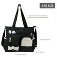 thumbnail image 5 of Gocvo Messenger Bag for School Cute Nylon Handbags with Multiple Pockets Messenger Bag for Women, Black, 5 of 6