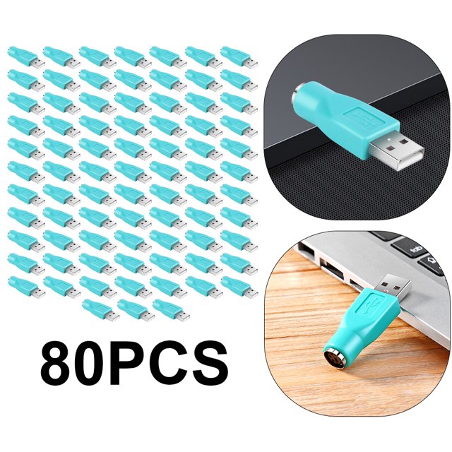 Likrtyny PS/2 A USB Adaptador Convertidor Conector para Teclado Ratón
