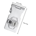 thumbnail image 2 of HONMEET 1 Set Drawer Lock Stainless Steel Silver for Office Security, 2 of 8
