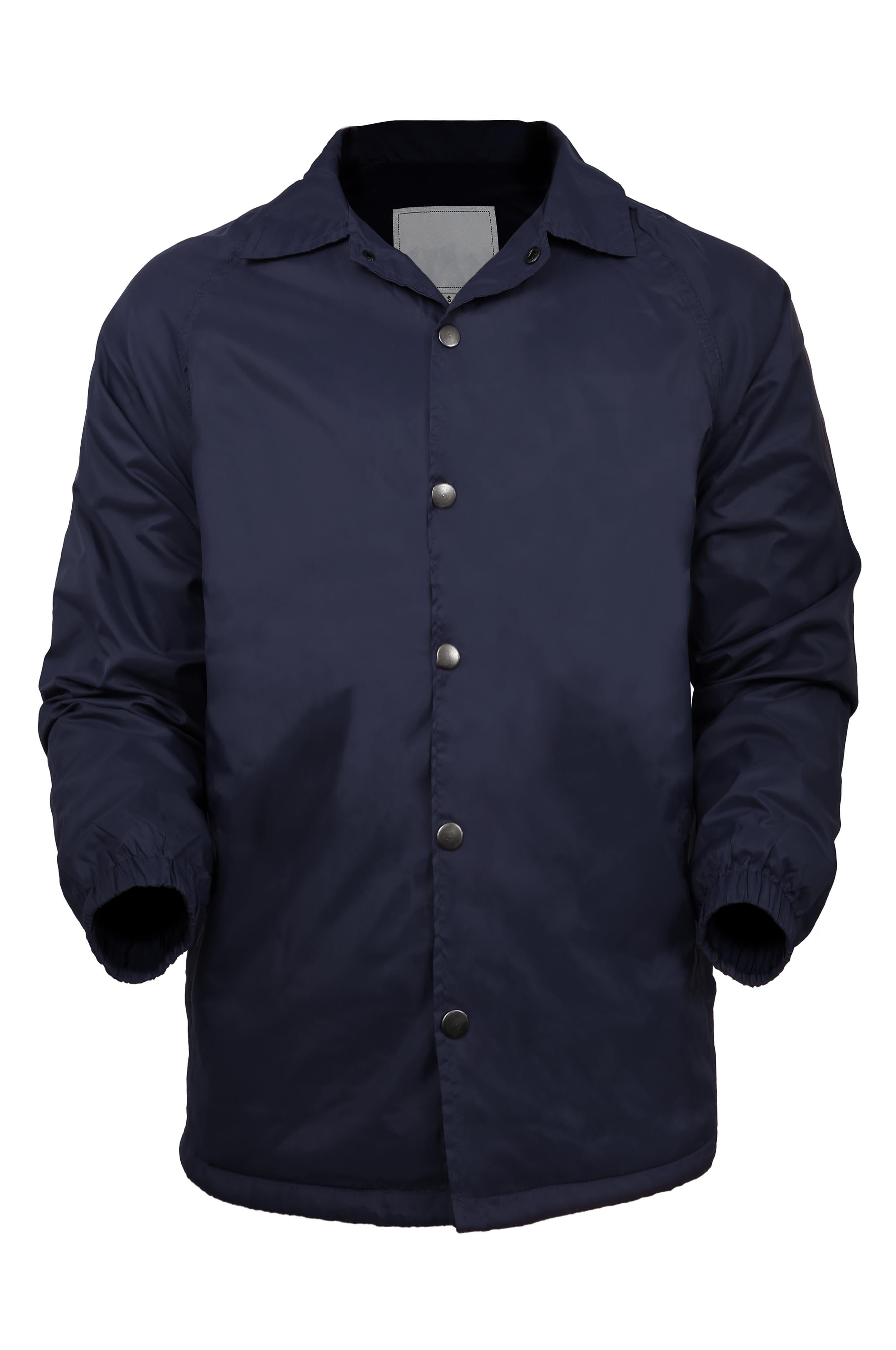 Hat and Beyond Men's Lightweight Waterproof Coach Jacket Windbreaker