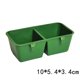 thumbnail image 4 of Comedero para pájaros, colgante para pájaros, tazas dobles, bandeja de alimentación, contenedor de agua para colibríes, jaula para pájaros azules Yinane Comedero para pájaros, 4 of 4