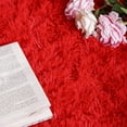 thumbnail image 7 of Softlife Stylish Soft Shaggy Velvet Carpet for Living Room/Bedroom, Fluffy Rugs, 5' x 8' , Red, 7 of 7