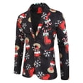 thumbnail image 4 of KelaJuan Men Christmas Suit Funny Long Sleeve Single Breasted Jacket Blazer with Vest Pants Set Party Outfit, 4 of 6