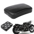 thumbnail image 2 of Black Rear Passenger Cushion 8 Suction Cups Pillion Pad Seat For Harley Dyna Sportster Softail Touring Xl 883 1200, 2 of 4