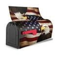 thumbnail image 4 of PHELIKA Bald Bird With American Flag 03 Magnetic Mailbox Covers Standard Size 25.5"H x 21"W, 4 of 8