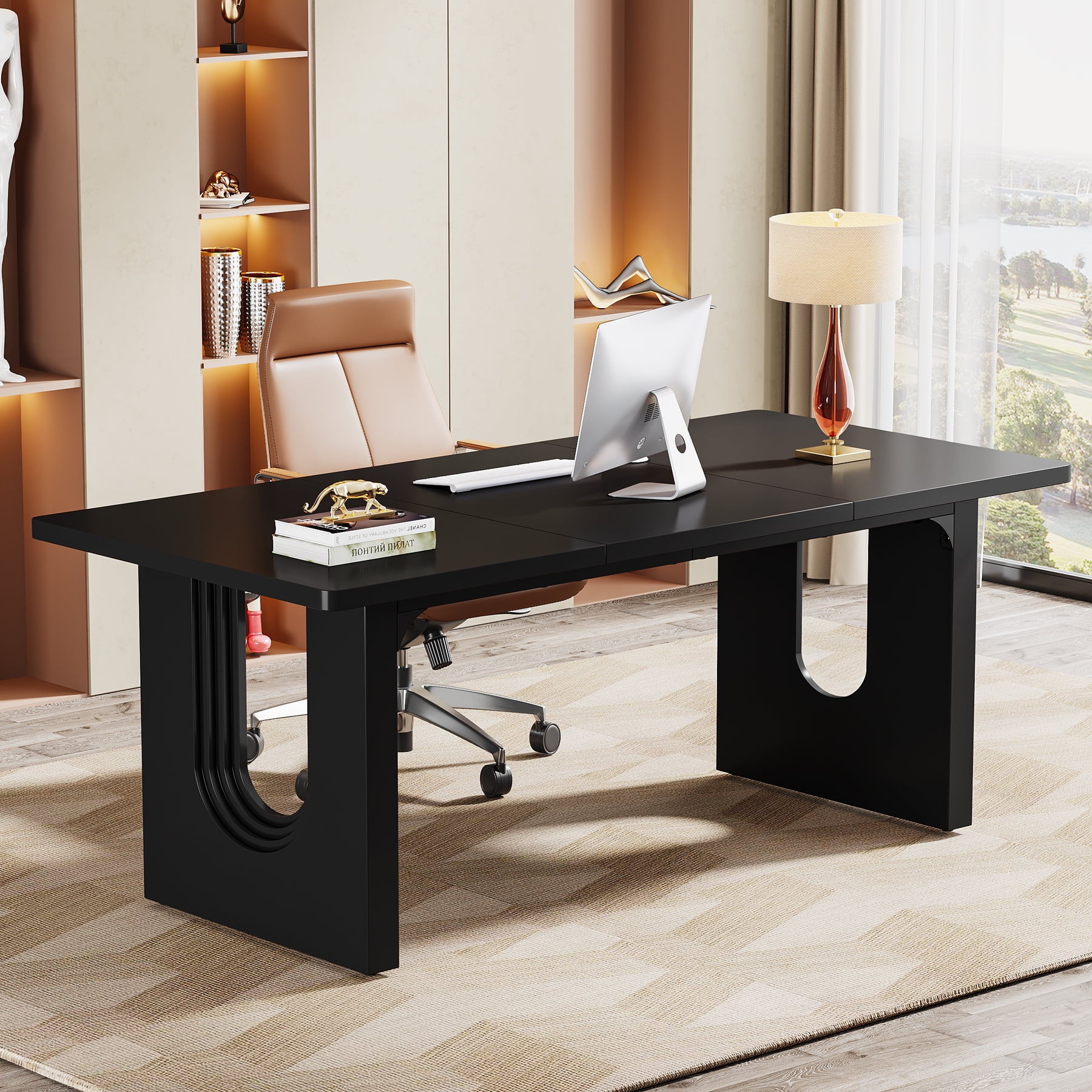 Tribesigns 71-Inch Modern Executive Desk, Large Office Computer
