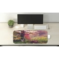thumbnail image 2 of Forest Computer Mouse Pad, Fairy Majestic Landscape Autumn Trees in Woodland Natural Garden in Ukraine, Rectangle Non-Slip Rubber Mousepad Large, 31" x 12" Gaming Size, Red Green Brown, by Ambesonne, 2 of 2