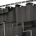 thumbnail image 2 of Ensemble de Rideau de Douche avec Encliquetable, Forme Ronde Carrée Mi-Siècle (2) Rideaux de Douche Réutilisables Doublure de Douche, Rideaux Minimalistes en Polyester, 72x72 Pouces, 2 of 4