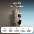 thumbnail image 2 of Cámara de seguridad WYZE Duo Cam Pan 2K 360° IP65 con visión nocturna, 2 of 5