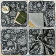 thumbnail image 4 of Rugs For Bedroom Living Room Rug, Modern Area Rugs 5x7 Non-Slip Washable, Chenille Printed Vintage Rugs For Bedroom Dinning Room Office,Black And White, 4 of 11