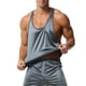 thumbnail image 4 of Camiseta de tirantes de cuello redondo para hombre, de color liso, holgada, deportiva, de fitness, con tirantes finos que absorbe el sudor, en forma de H, de nailon., 4 of 6